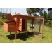 Rabbit Chicken Guinea Pig Ferret Hutch House Coop with Extension Run